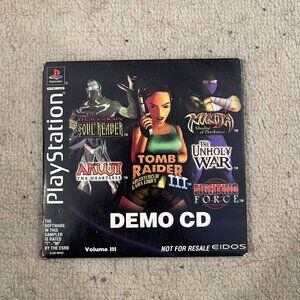 New Playstation 1 PS1 Eidos Vol 3 Kain Soul Reaver Tomb Raider Unholy War Demo C